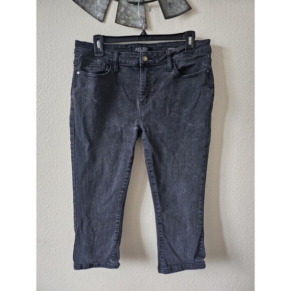 Judy Blue Jeans Women's  Black Mid Rise Skinny Capri Stretch Casual Size 11. - Picture 1 of 10